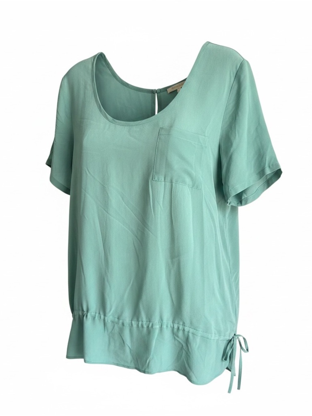 Gold Hawk silk tunic blouse